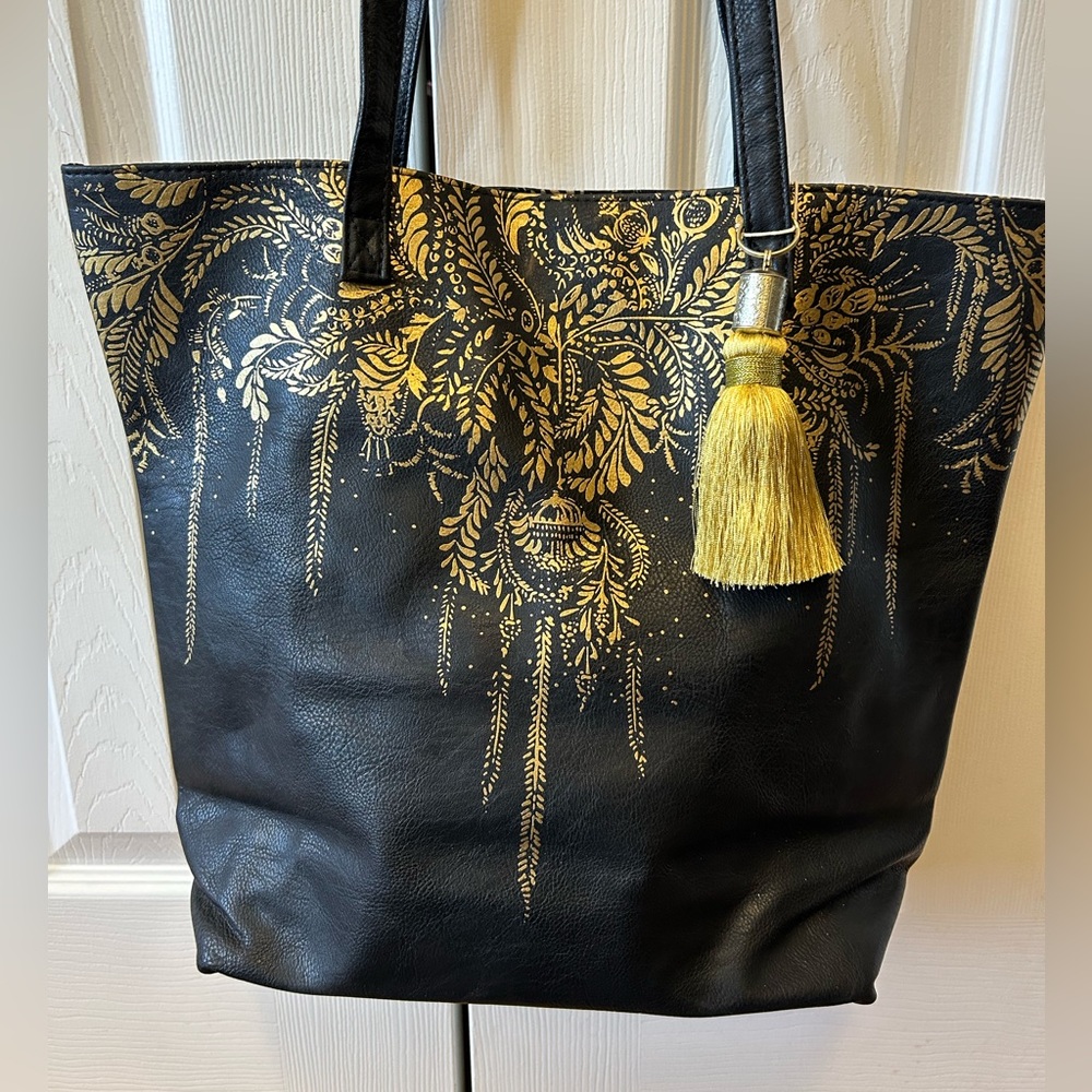 Papaya Art “Tree of Life” tassel tote